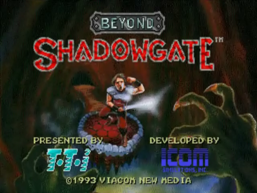 Beyond Shadowgate title screen for TurboGrafx CD